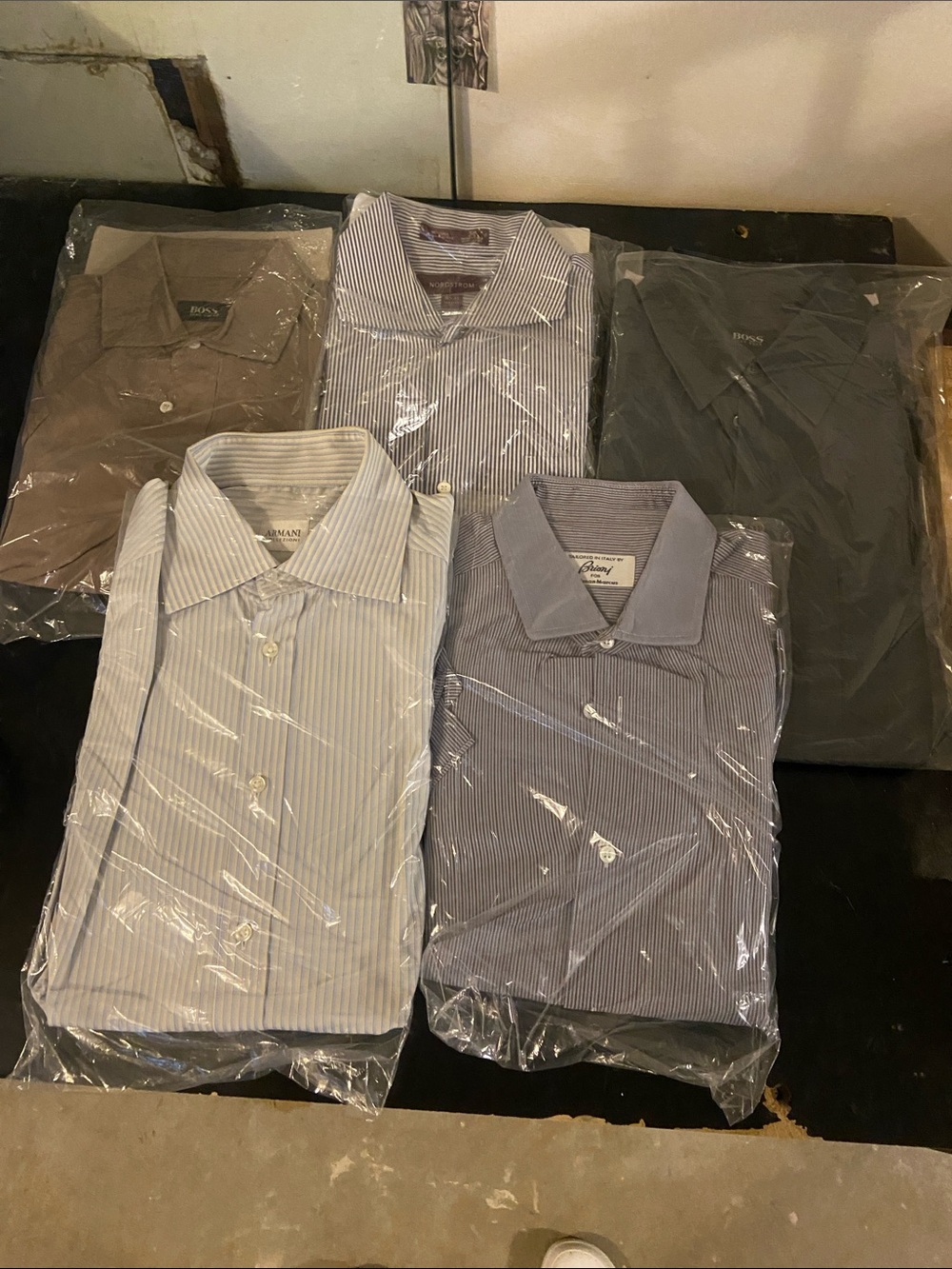 Armani Collezioni, Hugo Boss, NordstromanStriped Dress Shirt - Light Blue & Gray